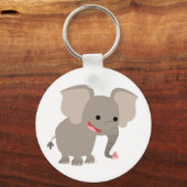 Cartoon Elephant Sleutelhanger (Voorkant)