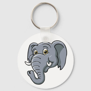 Cartoon Elephant Sleutelhanger