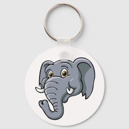 Cartoon Elephant Sleutelhanger (Voorkant)
