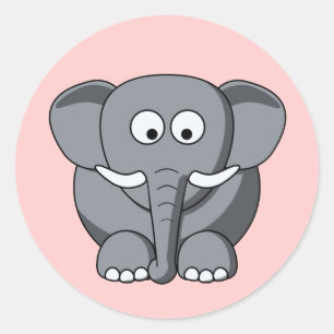 Cartoon Elephant Sticker