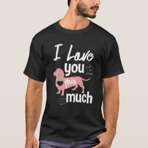Cartoon- en hondenbrood met worst t-shirt