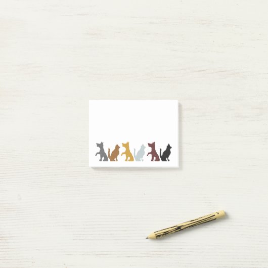 Cartoon- en hondenpatroon post-it® notes (Op bureau)