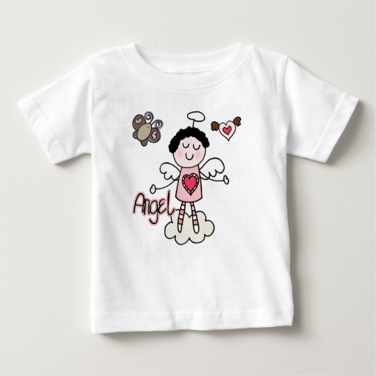 Cartoon engel meisjesbaby tutu bodysuit (Voorkant)