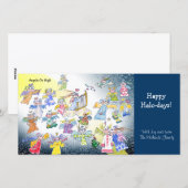 Cartoon-Engelen Op Hoogte Feestdagen Fotokaart Feestdagenkaart (Voorkant / Achterkant)