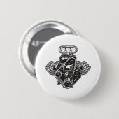Cartoon-engine Ronde Button 5,7 Cm (Voorkant /achterkant)