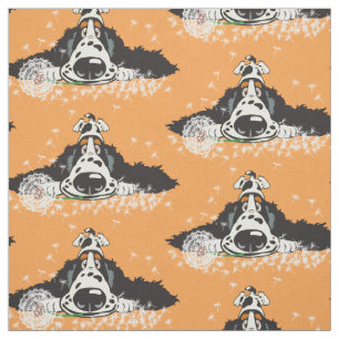 Cartoon English Cocker spaniel Fabric Stof