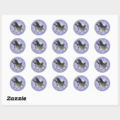 Cartoon English Cocker Spaniel Ronde Sticker (Vel)