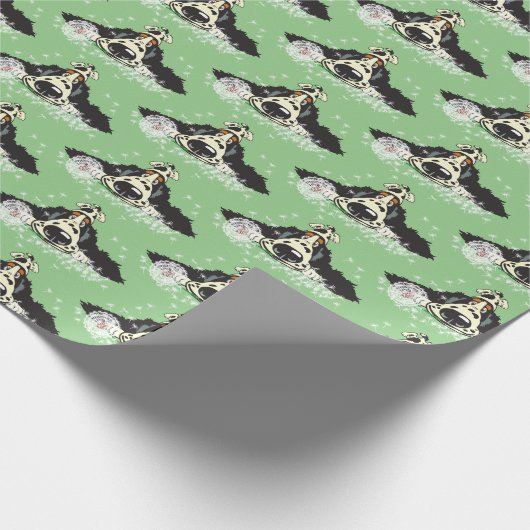 Cartoon English Cocker spaniel Wrapping Paper Cadeaupapier (Hoek)