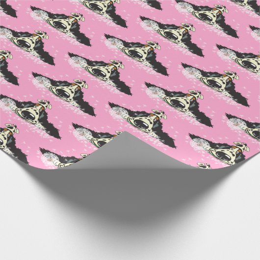 Cartoon English Cocker spaniel Wrapping Paper Cadeaupapier (Hoek)