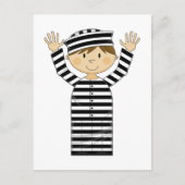 Cartoon Escaped Prisoner Briefkaart (Voorkant)