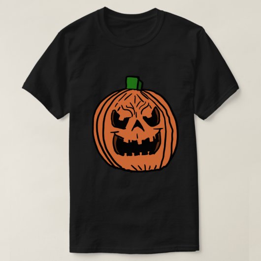 Cartoon Evil Pumpkin T-shirt (Design voorkant)