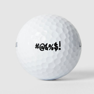 Cartoon Expletive Swearing Curse Funny Symbols Golfballen