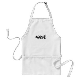 Cartoon Expletive Swearing Curse Funny Symbols Standaard Schort