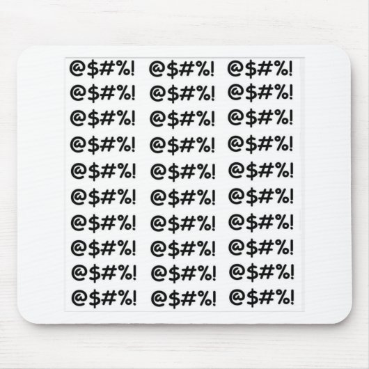 Cartoon Expletives Muismat (Voorkant)