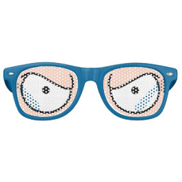 Cartoon Eyes Angry Light Skin Zonnebril