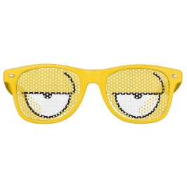 Cartoon Eyes Sleepy Yellow Zonnebril