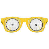Cartoon Eyes Wide Open Gele Zonnebril (Voorkant)