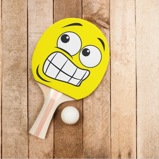 Cartoon Face Oops Emotion Tafeltennisbatje