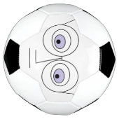 Cartoon Face Wearing Glasses Design Hilarious Voetbal (Gedraaid)