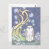 Cartoon Fairy Bunny Rabbit Fantasy Art Briefkaart (Voorkant / Achterkant)