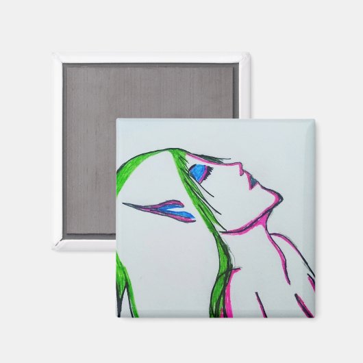 Cartoon fairy magnet (Voorkant / Achterkant)