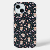 Cartoon Fairy With Flowers Seamless Pattern Case-Mate iPhone Case (Achterkant)