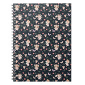 Cartoon Fairy With Flowers Seamless Pattern Notitieboek (Voorkant)
