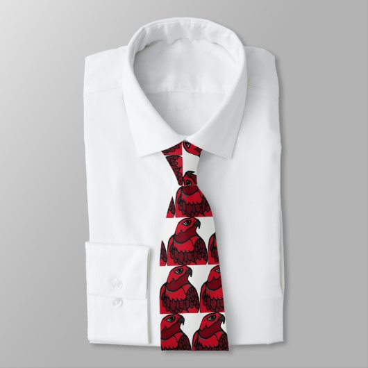 Cartoon Falcon Necktie Stropdas (Gebonden)