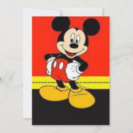 Cartoon fan-uitnodiging kaart