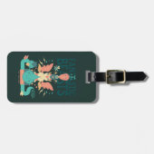 Cartoon Fantastic Beasts Emerge From Suitcase Bagagelabel (Voorkant horizontaal)