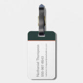 Cartoon Fantastic Beasts Emerge From Suitcase Bagagelabel (Achterkant verticaal)