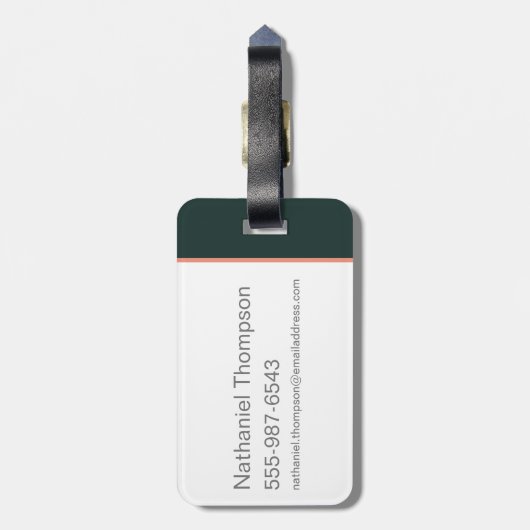 Cartoon Fantastic Beasts Emerge From Suitcase Bagagelabel (Achterkant verticaal)