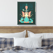 Cartoon Fantastic Beasts Emerge From Suitcase Canvas Afdruk (Insitu (Slaapkamer))