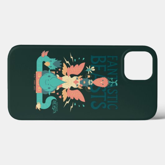 Cartoon Fantastic Beasts Emerge From Suitcase Case-Mate iPhone Case (Achterkant (horizontaal))