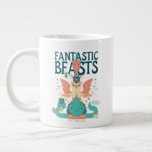 Cartoon Fantastic Beasts Emerge From Suitcase Grote Koffiekop