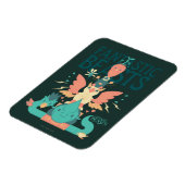 Cartoon Fantastic Beasts Emerge From Suitcase Magneet (Linkerzijde)