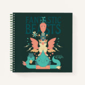 Cartoon Fantastic Beasts Emerge From Suitcase Notitieboek (Voorkant)