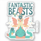 Cartoon Fantastic Beasts Emerge From Suitcase Sticker (Voorkant)