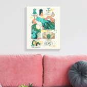 Cartoon Fantastic Beasts Scenes Canvas Afdruk (Insitu (Woonkamer))