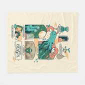 Cartoon Fantastic Beasts Scenes Fleece Deken (Voorkant (Horizontaal))