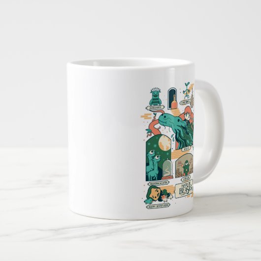 Cartoon Fantastic Beasts Scenes Grote Koffiekop (Voorkant rechts)