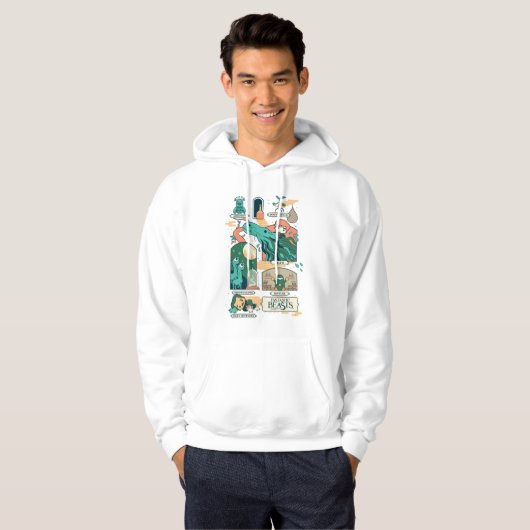 Cartoon Fantastic Beasts Scenes Hoodie (Voorkant volledig)