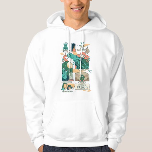 Cartoon Fantastic Beasts Scenes Hoodie (Voorkant)