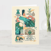 Cartoon Fantastic Beasts Scenes Kaart (Voorkant)