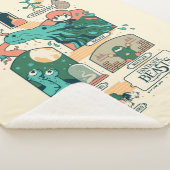 Cartoon Fantastic Beasts Scenes Sherpa Deken (3/4)