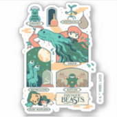 Cartoon Fantastic Beasts Scenes Sticker (Voorkant)