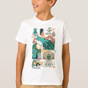 Cartoon Fantastic Beasts Scenes T-shirt