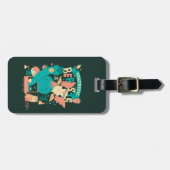 Cartoon Fantastic Beasts With Newt Scamander Bagagelabel (Voorkant horizontaal)