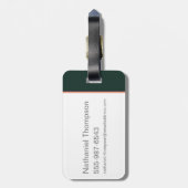 Cartoon Fantastic Beasts With Newt Scamander Bagagelabel (Achterkant verticaal)