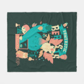 Cartoon Fantastic Beasts With Newt Scamander Fleece Deken (Voorkant (Horizontaal))